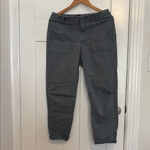 Banana Republic Factory Gray Cropped Jogger Pants
